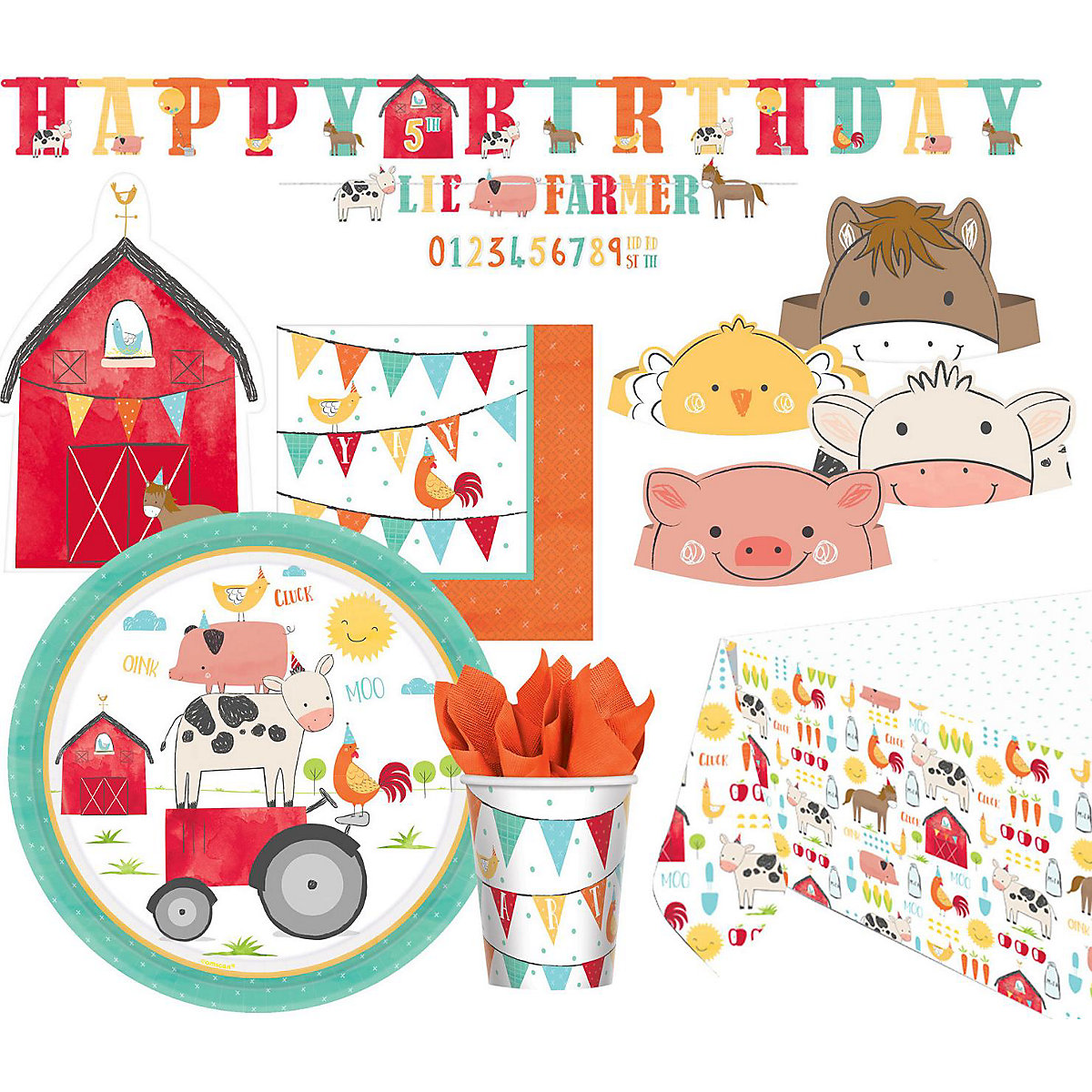 Partyset Barnyard Birthday 51-tgl.