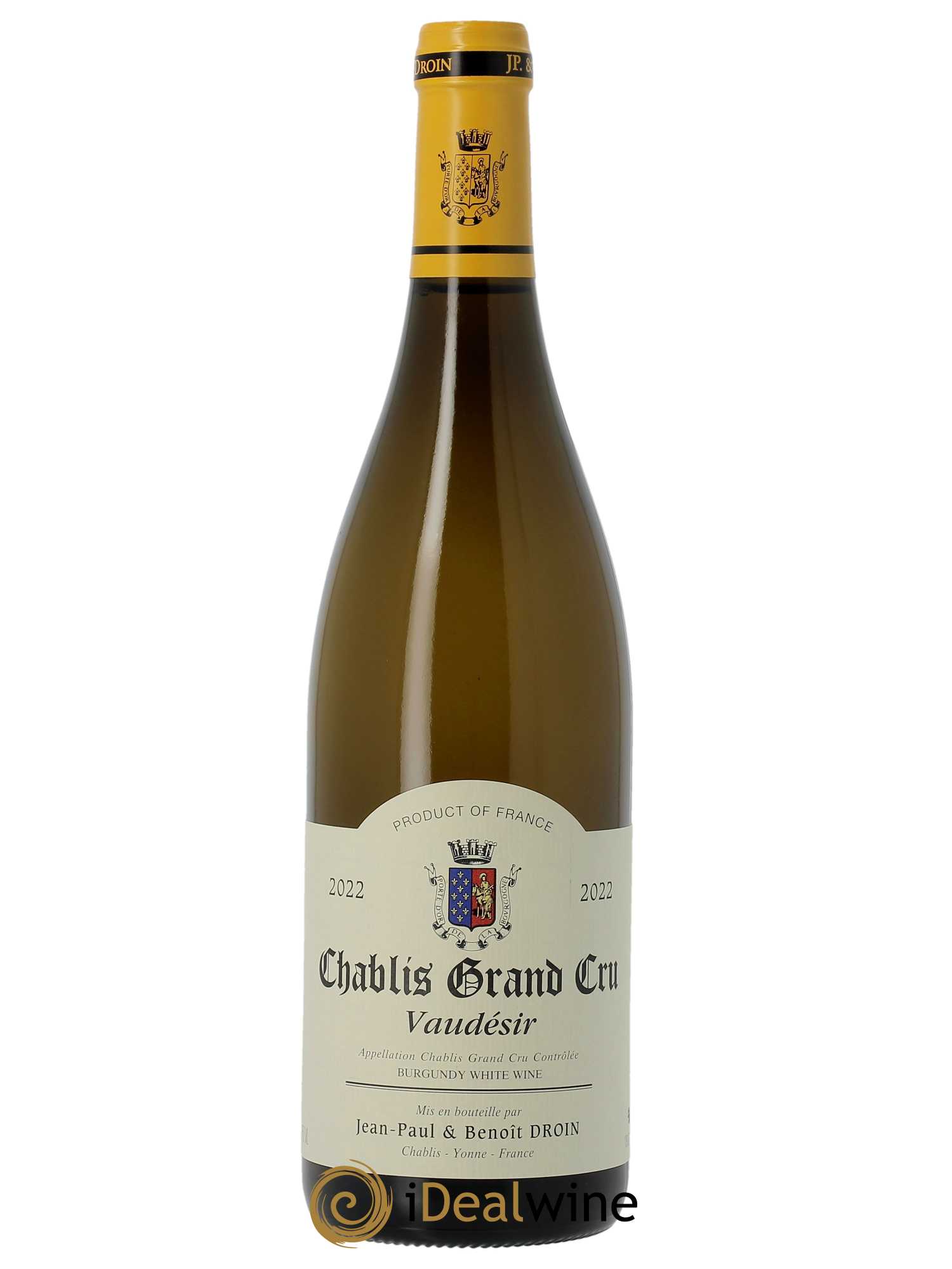 Chablis Grand Cru Vaudésir Jean-Paul & Benoît Droin (Domaine)  2022 - Lot de 1 Bouteille