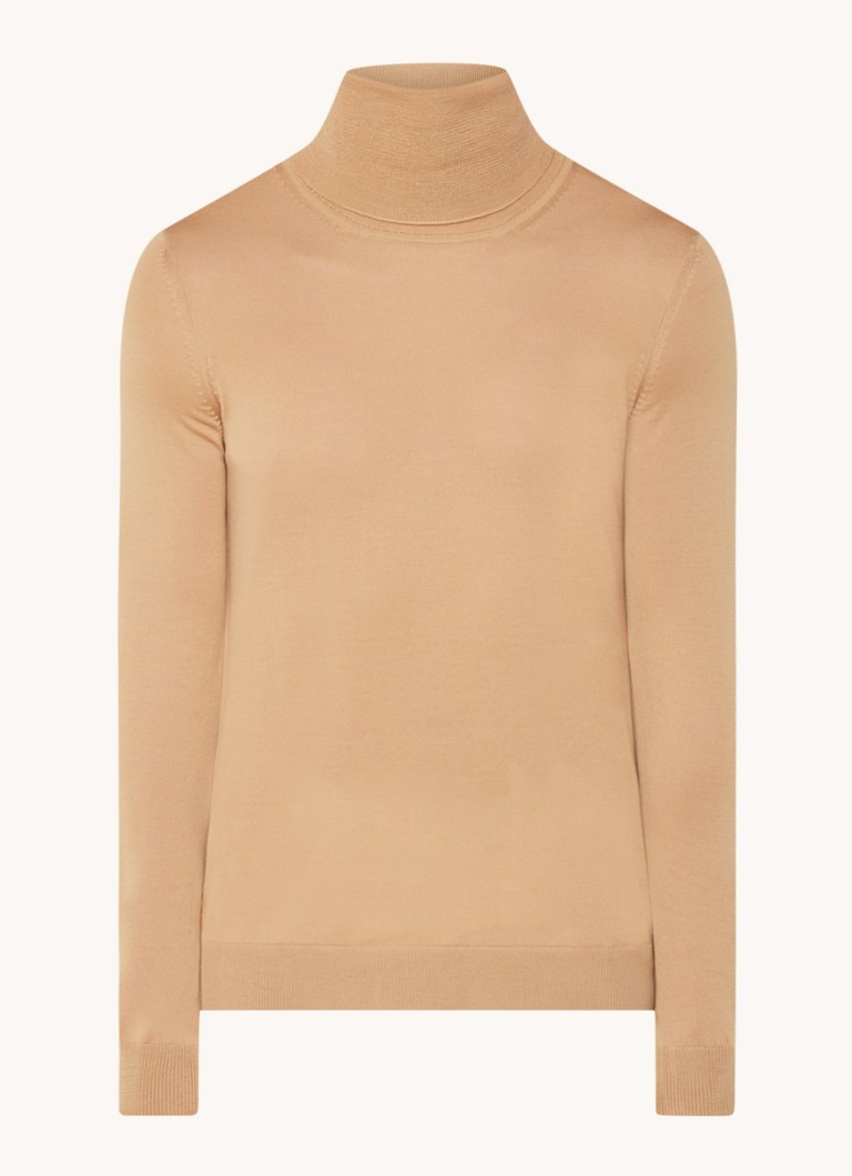 HUGO BOSS Musso-P fine-knit turtleneck sweater made of virgin wool
