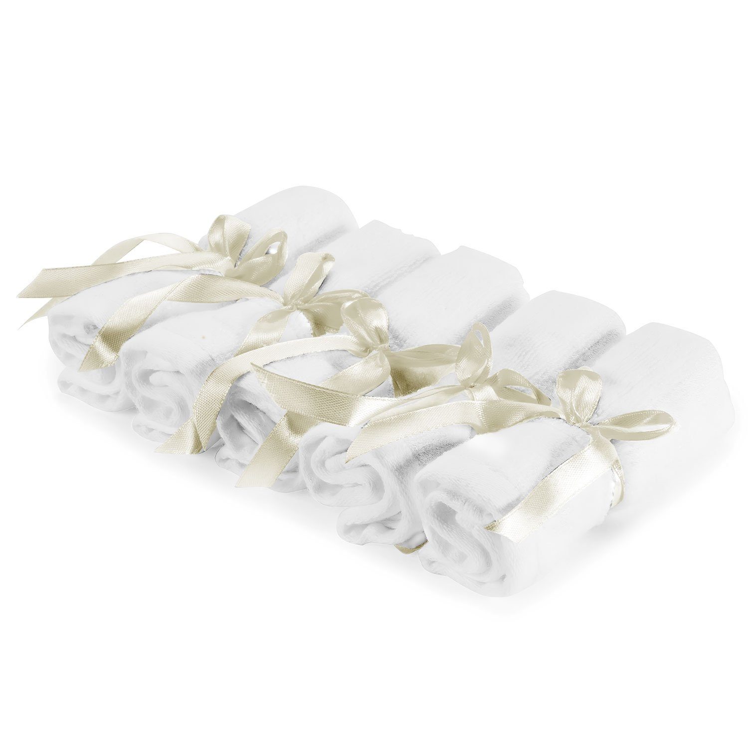 all Kids United Waschlappen Waschtücher 5er Set Baby Handtücher (Handtücher für Säuglinge Kleinkinder, hypoallergene), Bambus