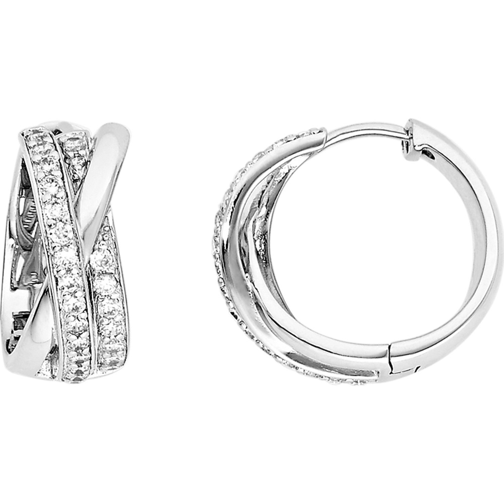 FAVS Créoles 925 Argent Boucles d'oreilles