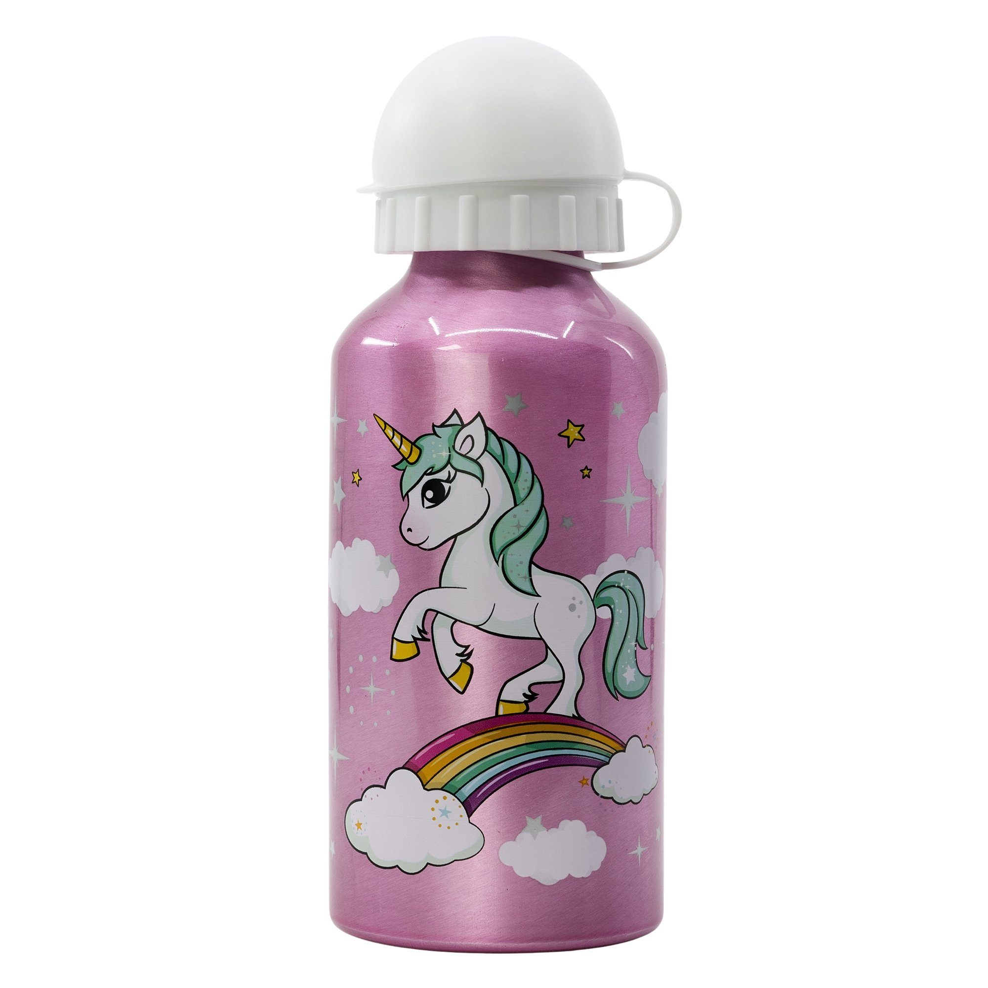 Storline Lunchbox Einhorn Unicorn 2 tlg. Lunch Set, Kunststoff, (2-tlg), Brotdose mit 3 Kammern Alu-Trinkflasche 400 ml