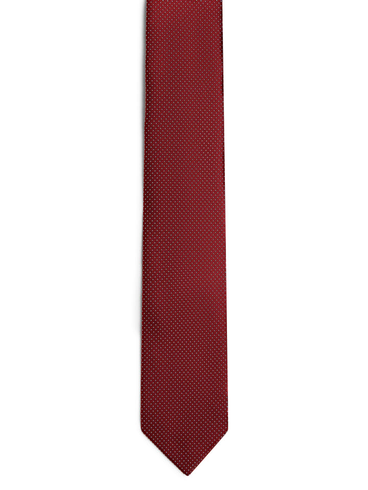 Finshley & Harding London Krawatte und Einstecktuch in rot - 0003 günstig kaufen onesize