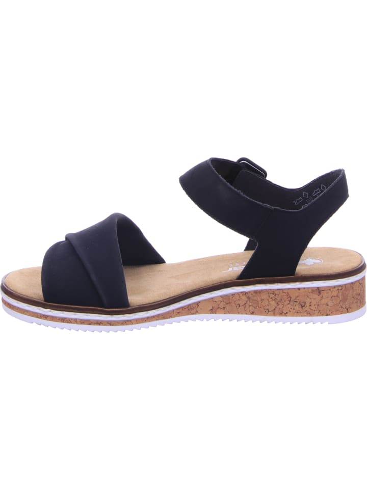 rieker Keilsandalette in schwarz günstig kaufen