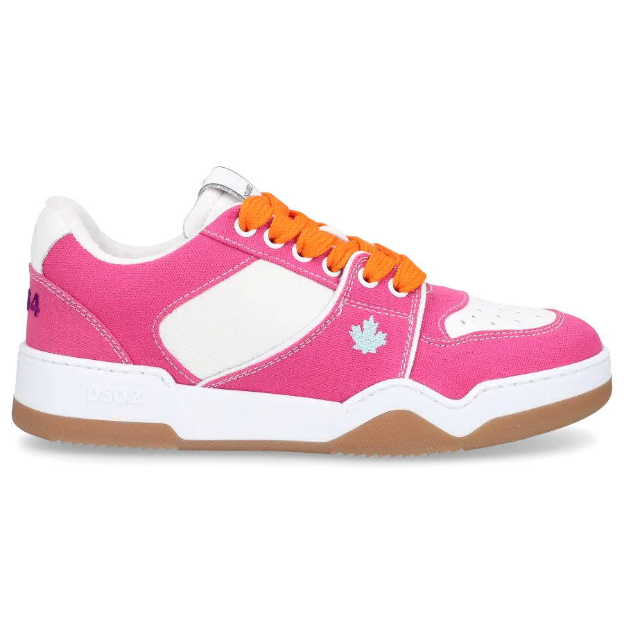 Dsquared2 - Sneaker low SPIKER Kalbsleder Denim - rot