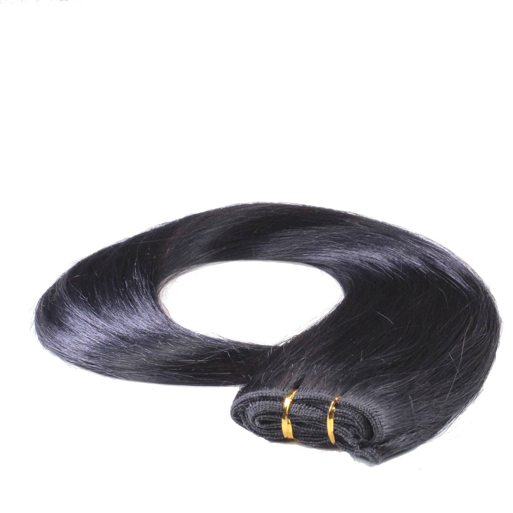 hair2heart Extensions Tissage cheveux naturels #1 Noir 100g extensions