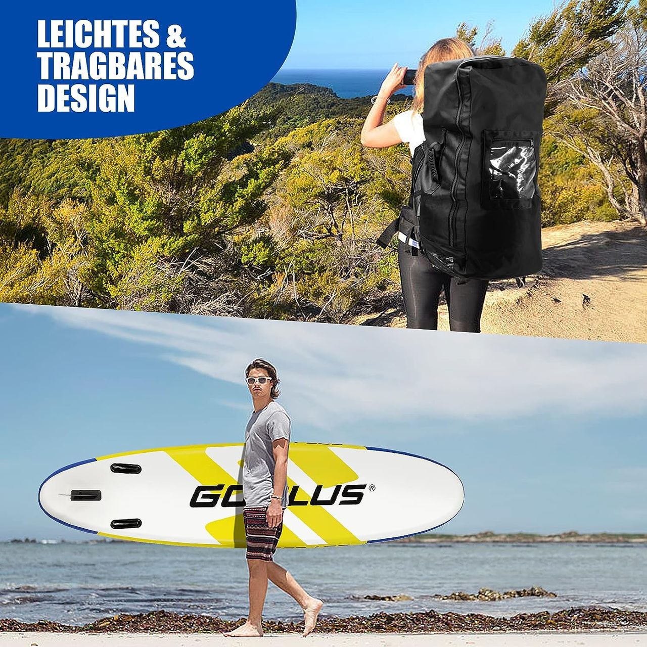 Costway 305 x 76 x 15cm Stand Up Paddling Board