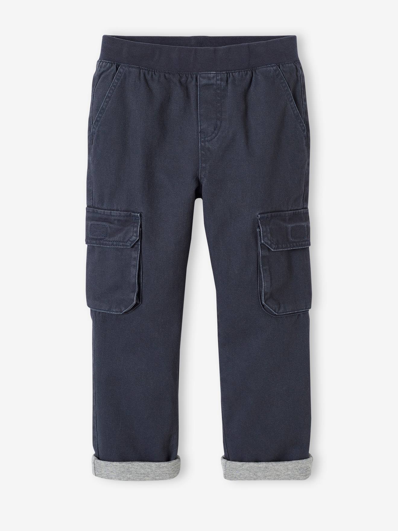 Vertbaudet Jungen Thermo-Cargohose mit Dehnbund Oeko-Tex - khaki