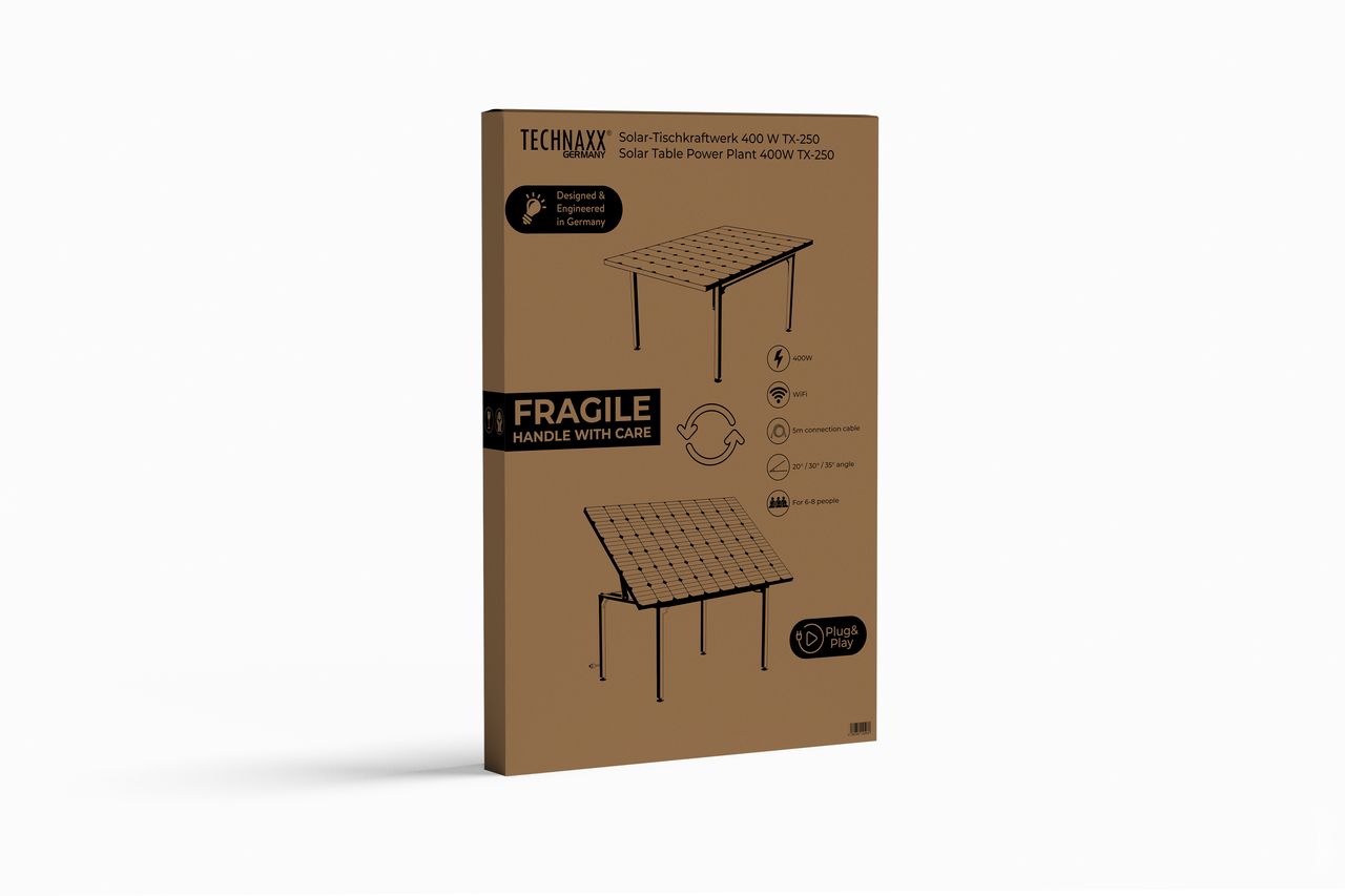 Technaxx Solar-Tischkraftwerk 400W TX-250