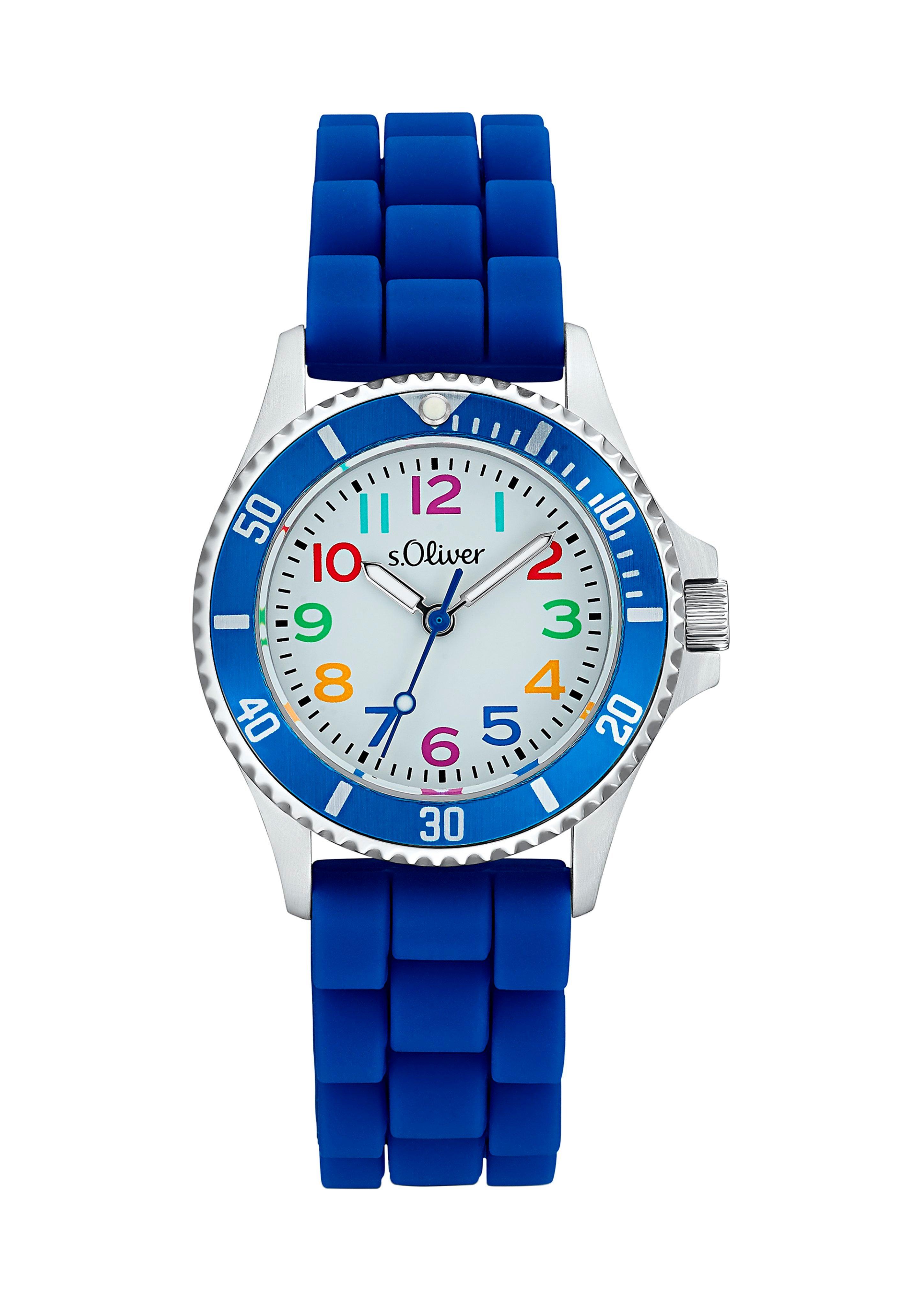 Edelstahluhr mit Silikonband  6006341-55B0