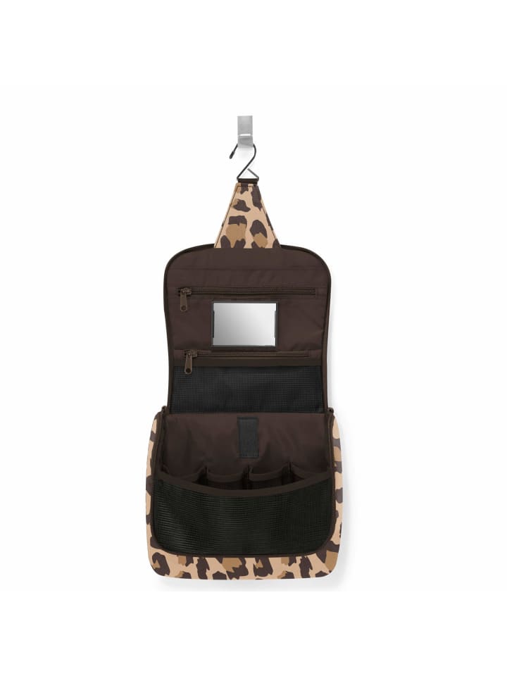 Reisenthel cosmetics toiletbag - Kulturbeutel 20 cm (glossy dots black) in leo macchiato günstig kaufen onesize
