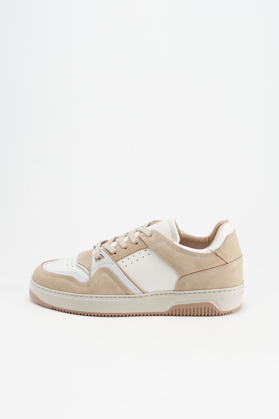 CPH167M leather mix white/cream beige