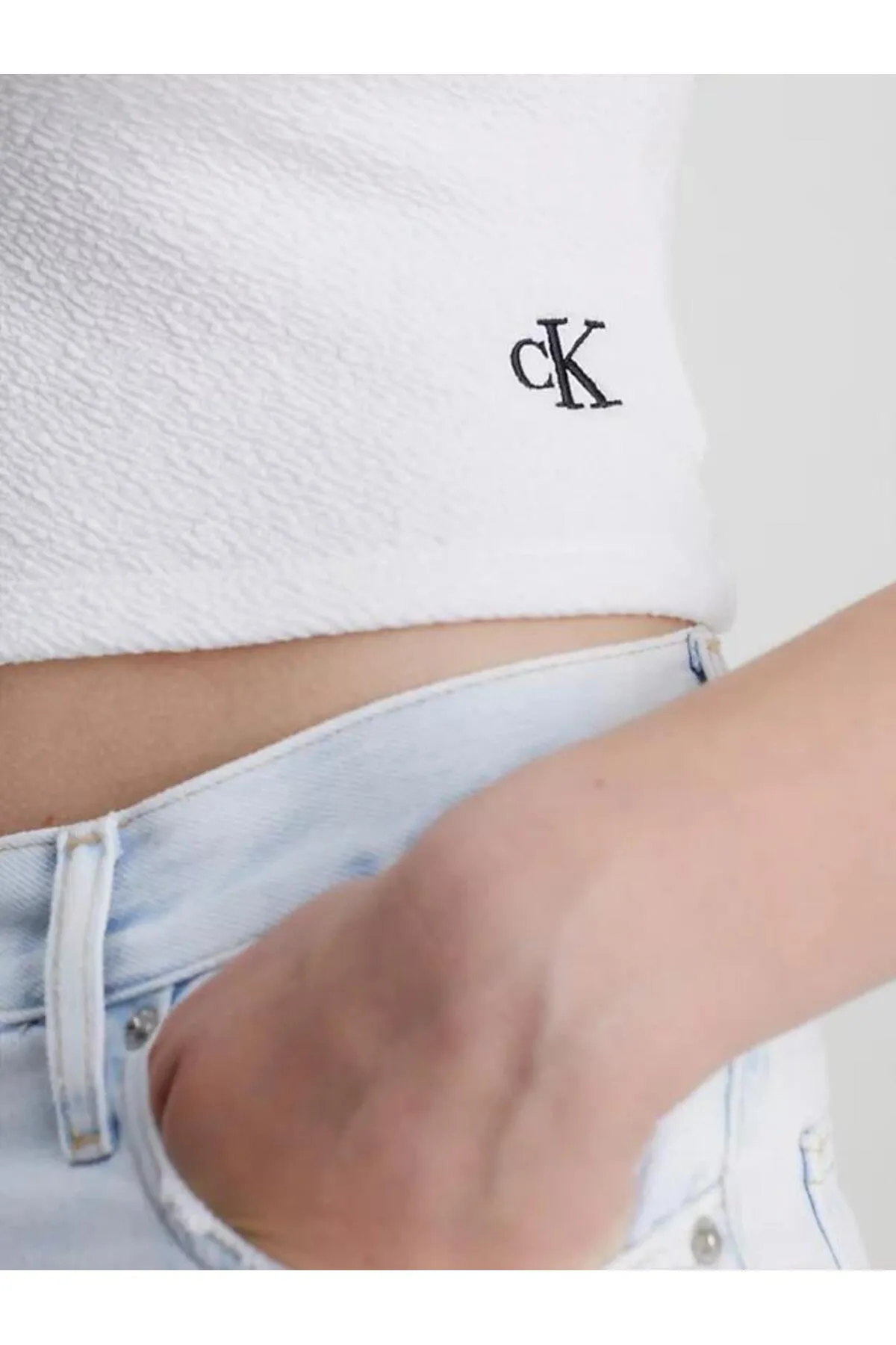 Calvin Klein  Trägertop aus geflammtem Rippstrick