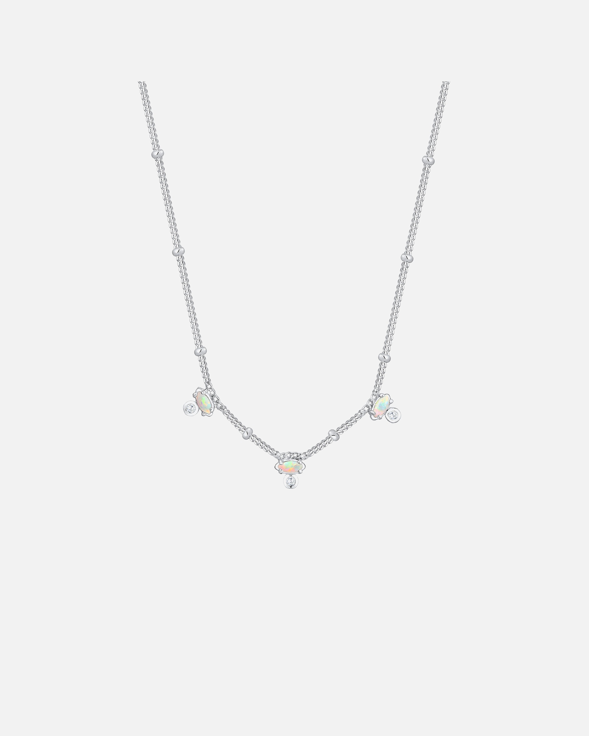Elli Vintage Synthetic Opal Zirconia 925 Silver