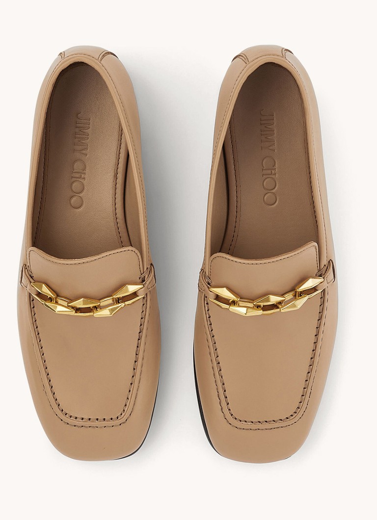 Mocassins Jimmy Choo Diamond Tilda em couro de bezerro