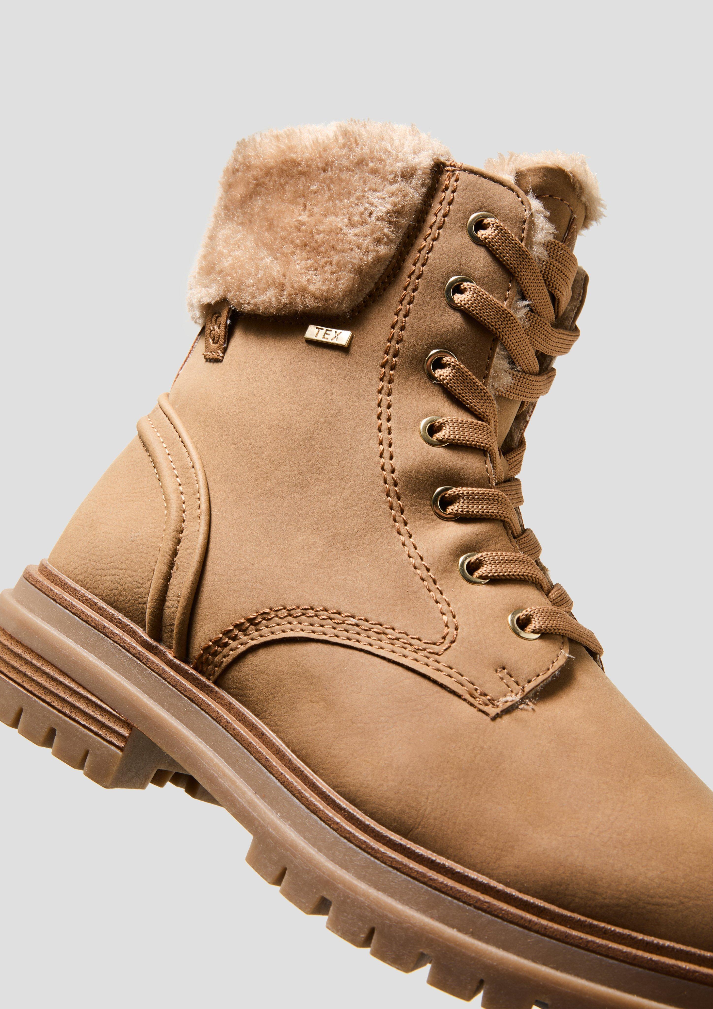 Tex-Stiefel mit Kunstfell-Applikation  6008591-337