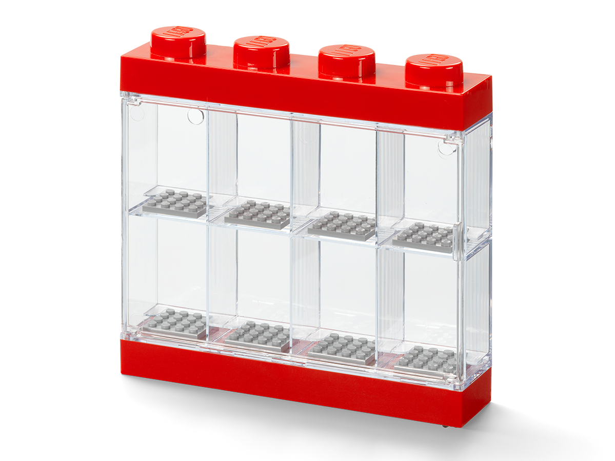 Schaukasten für 8 Minifiguren in Rot 5006151