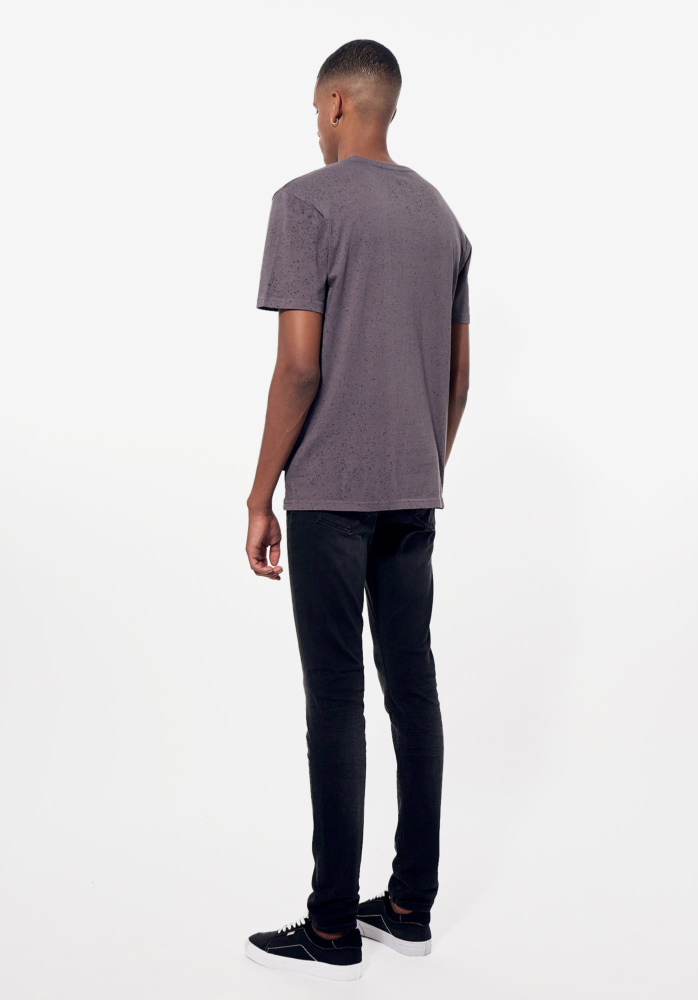 LARRY  T-shirt gris Homme en 100% coton