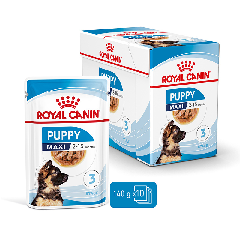 ROYAL CANIN Hundenassfutter ROYAL CANIN Maxi Puppy 10x140g