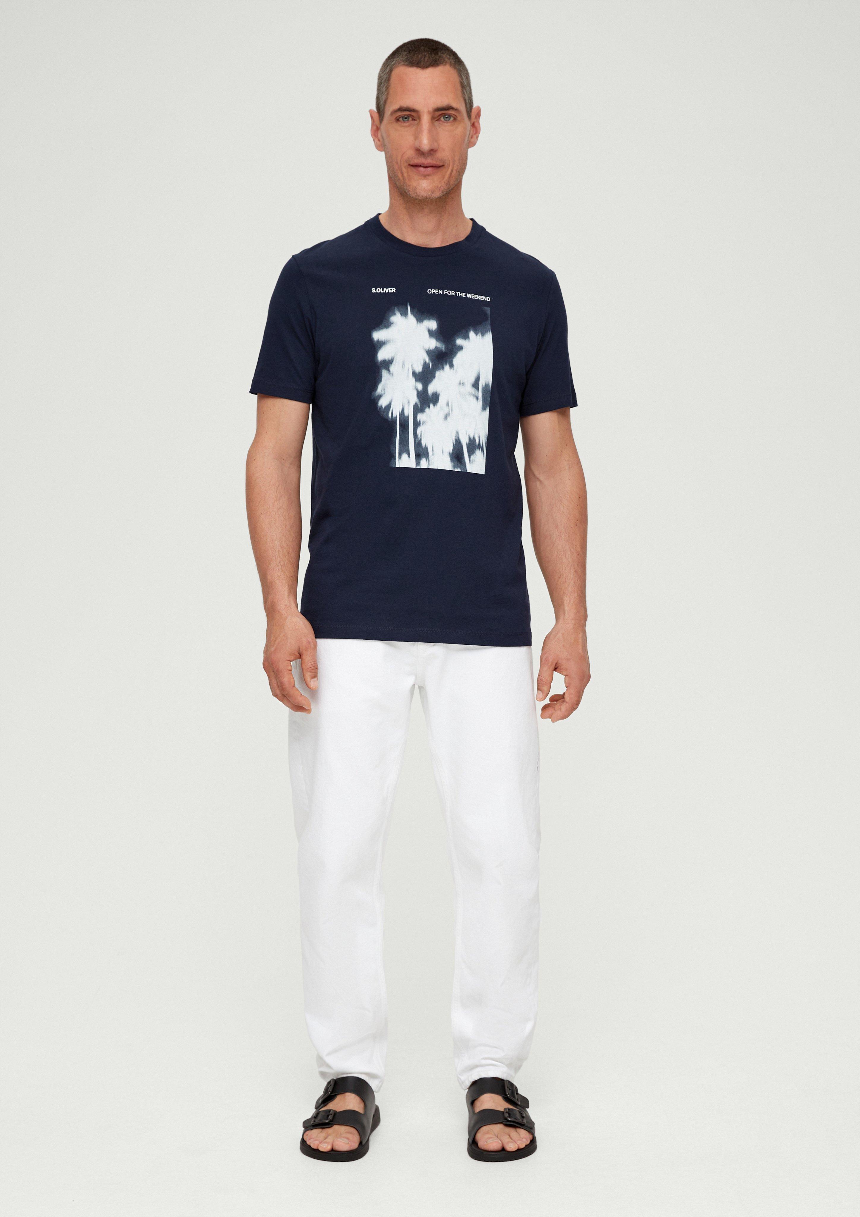 Baumwollshirt mit Frontprint  2131368-59D1