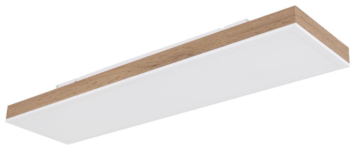Globo LED Deckenleuchte Doro Eiche Weiß 80 x 20 cm