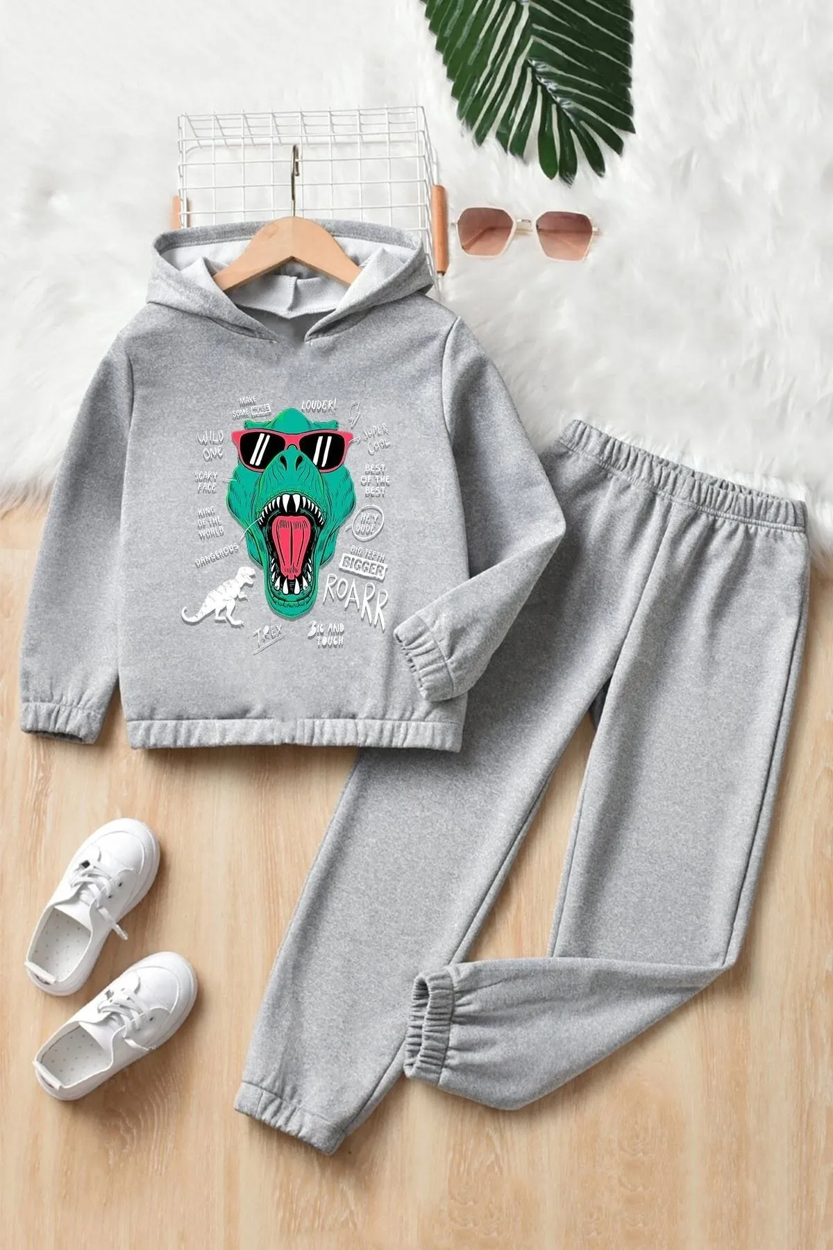 uyguntarz  T-Rex-Trainingsanzug-Set für Kinder