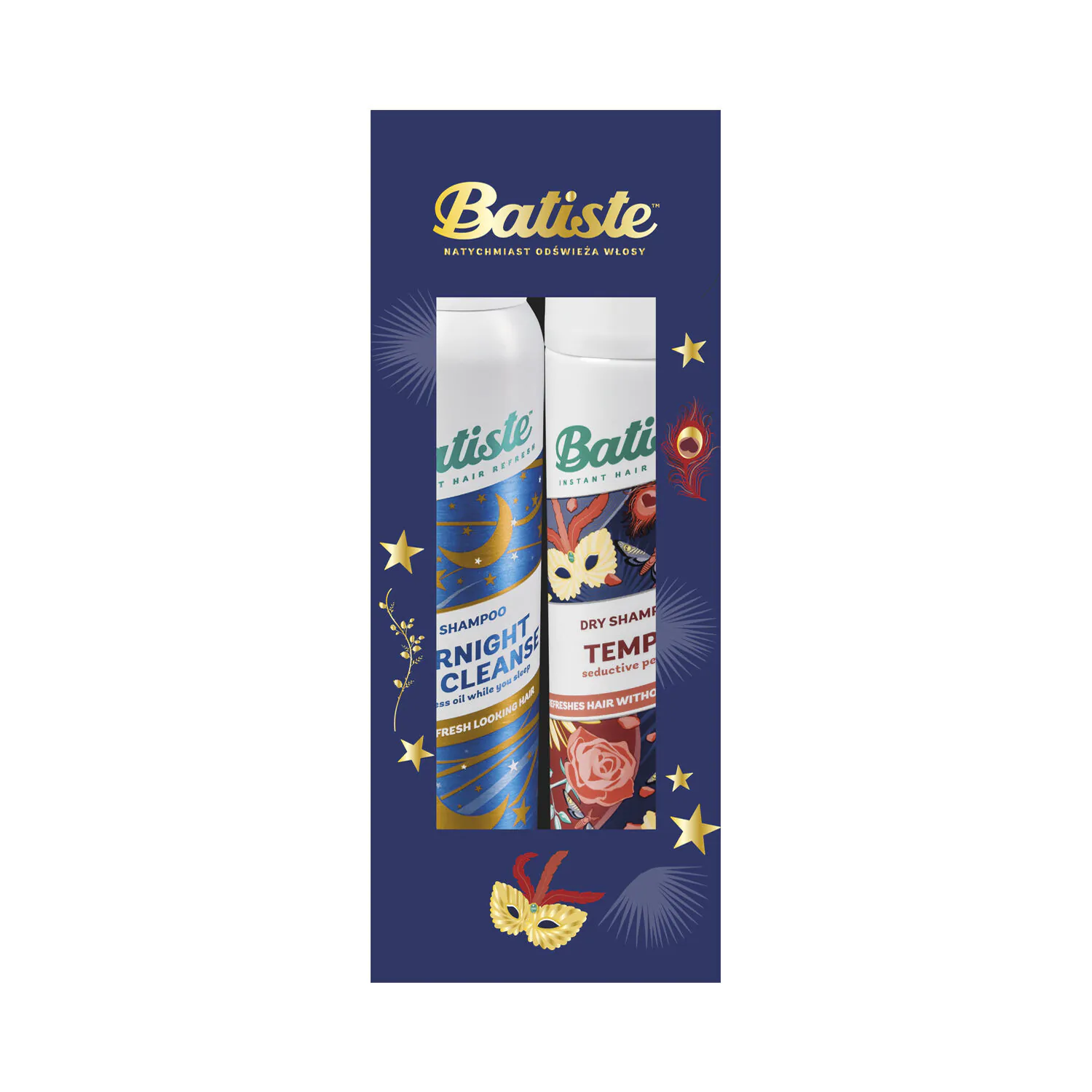 Batiste set za suhi šampon, Tempt + noćno svjetlo