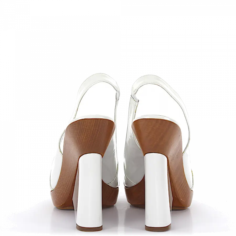Gianvito Rossi - Plateausandalen weiß - weiß
