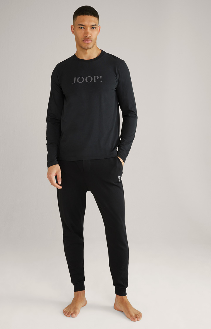 Loungewear Longsleeve in Schwarz