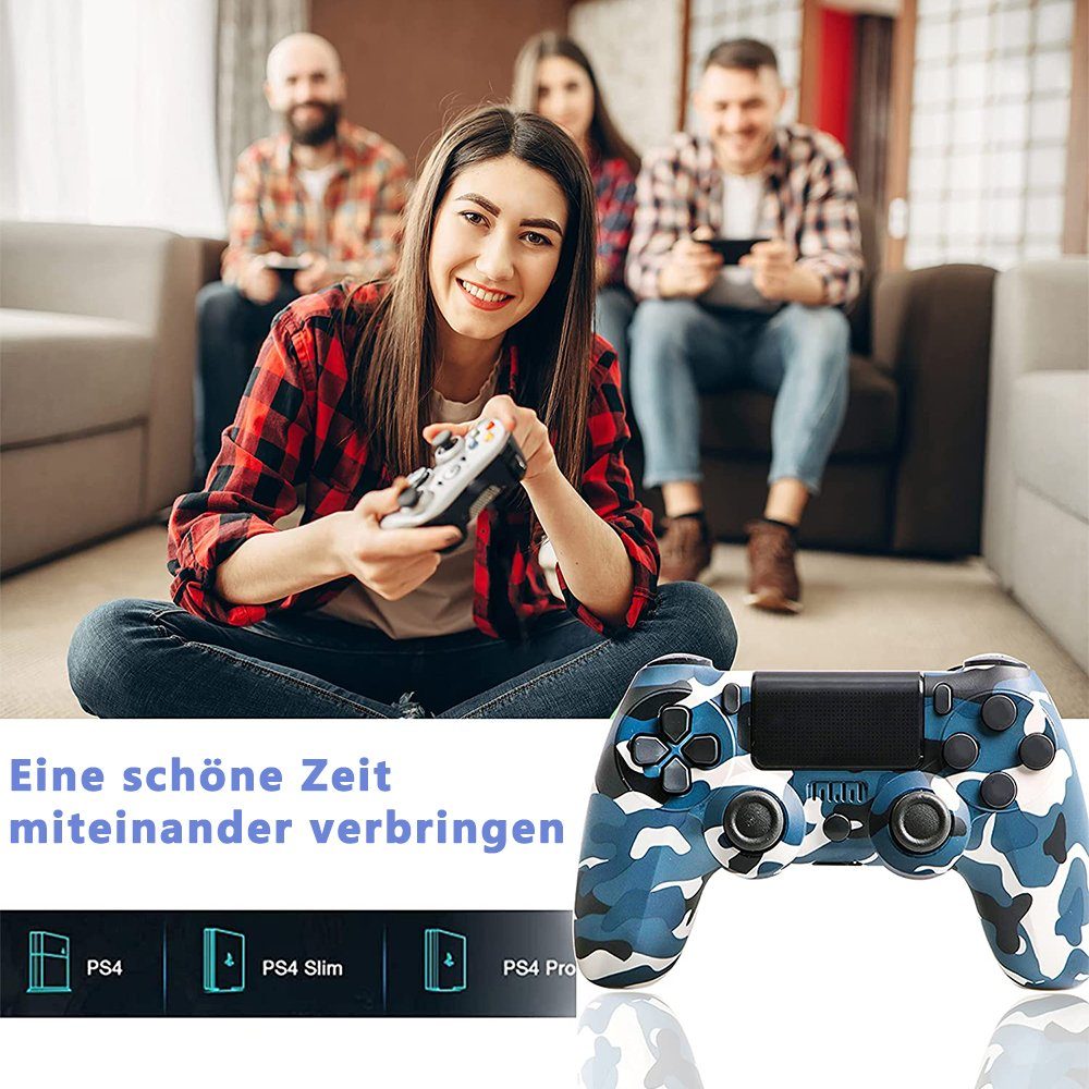 KINSI Gamepad,Game Controller, Wireless Controller für PS4,600mAh PlayStation 4-Controller
