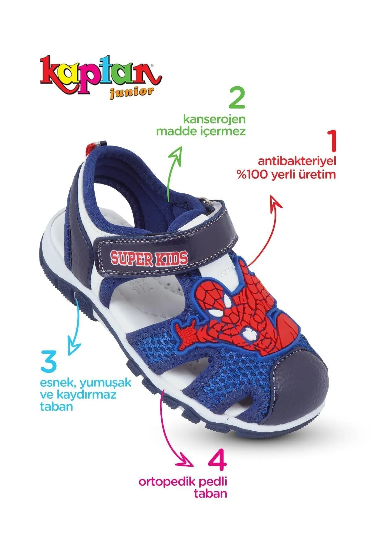 KAPTAN JUNIOR  Orthopädische Schuhe für Babys, Sandalen Bbre 105