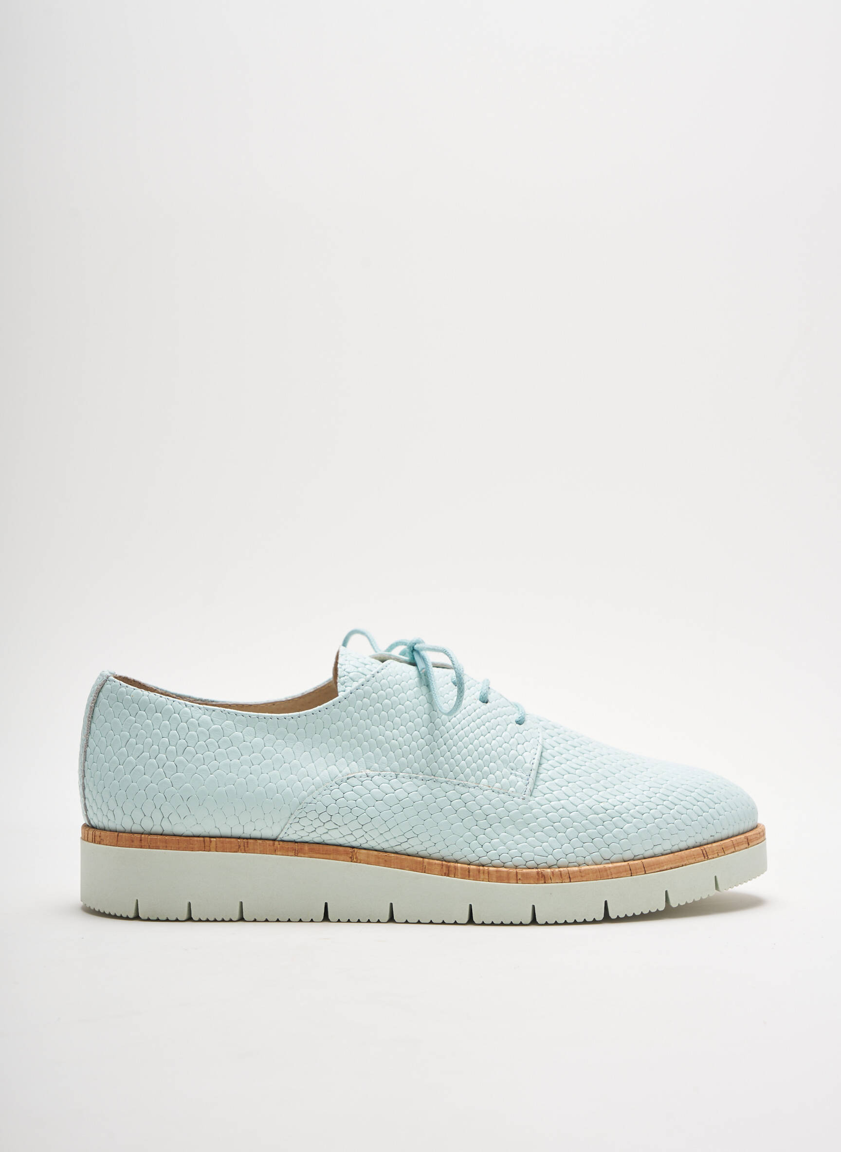 Brodequins Derby Femme couleur bleu