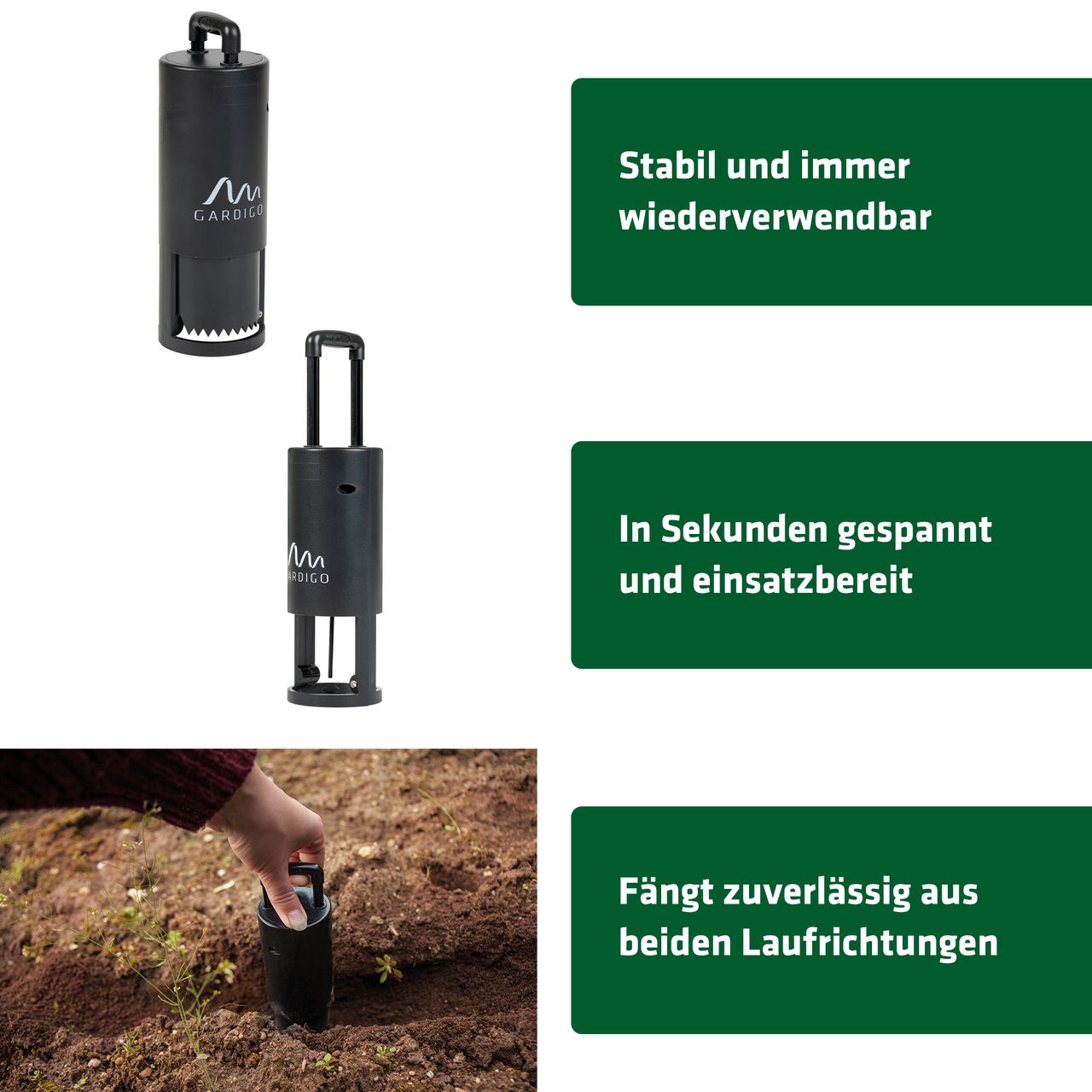 Tevigo Gardigo Wühlmausfalle 2er Set