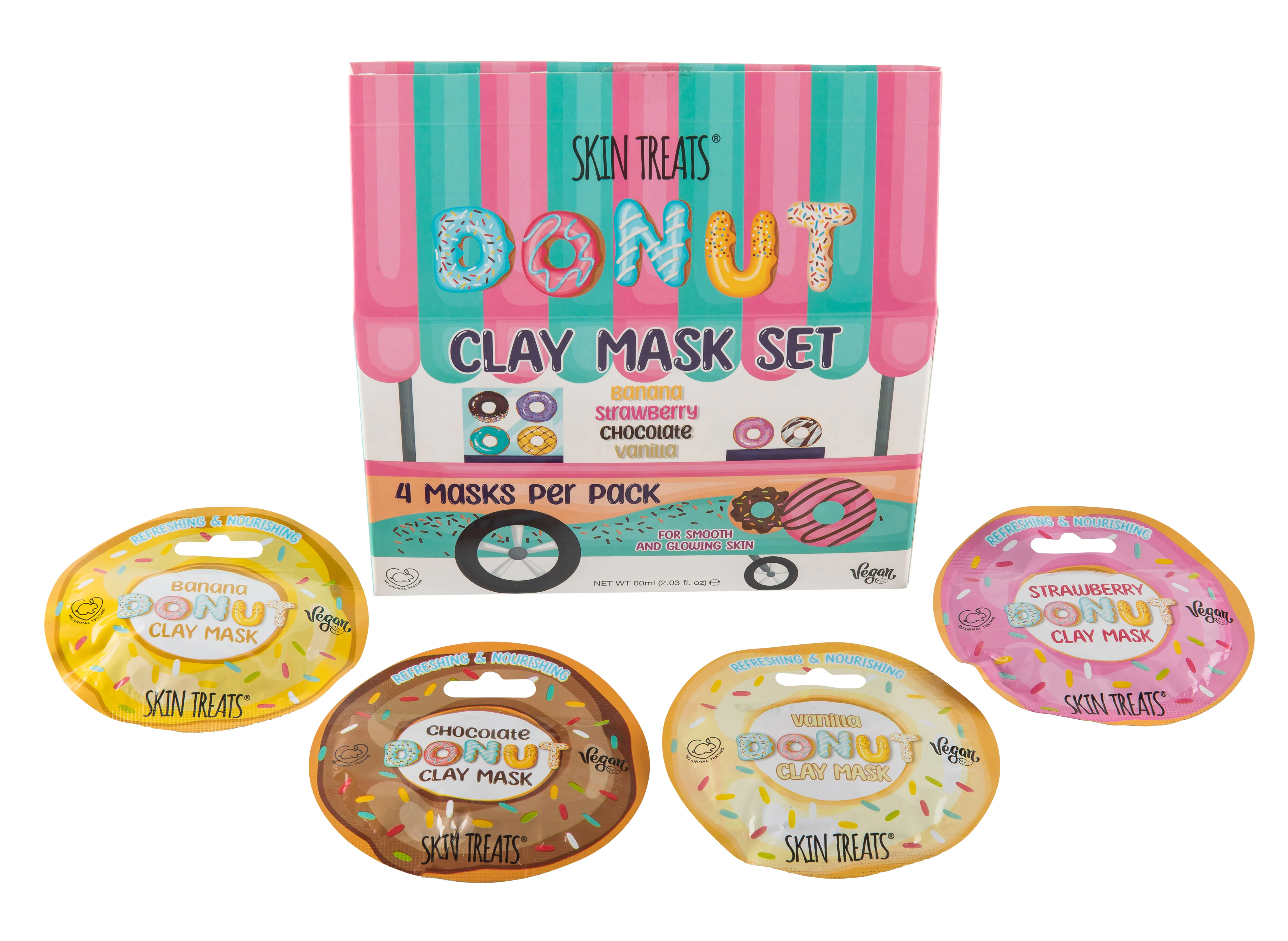 Skin Treats Donut Kiosk 4-pak maskesæt