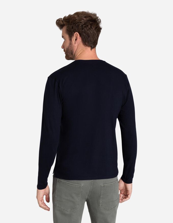 Langarmshirt - Rundhals-Ausschnitt