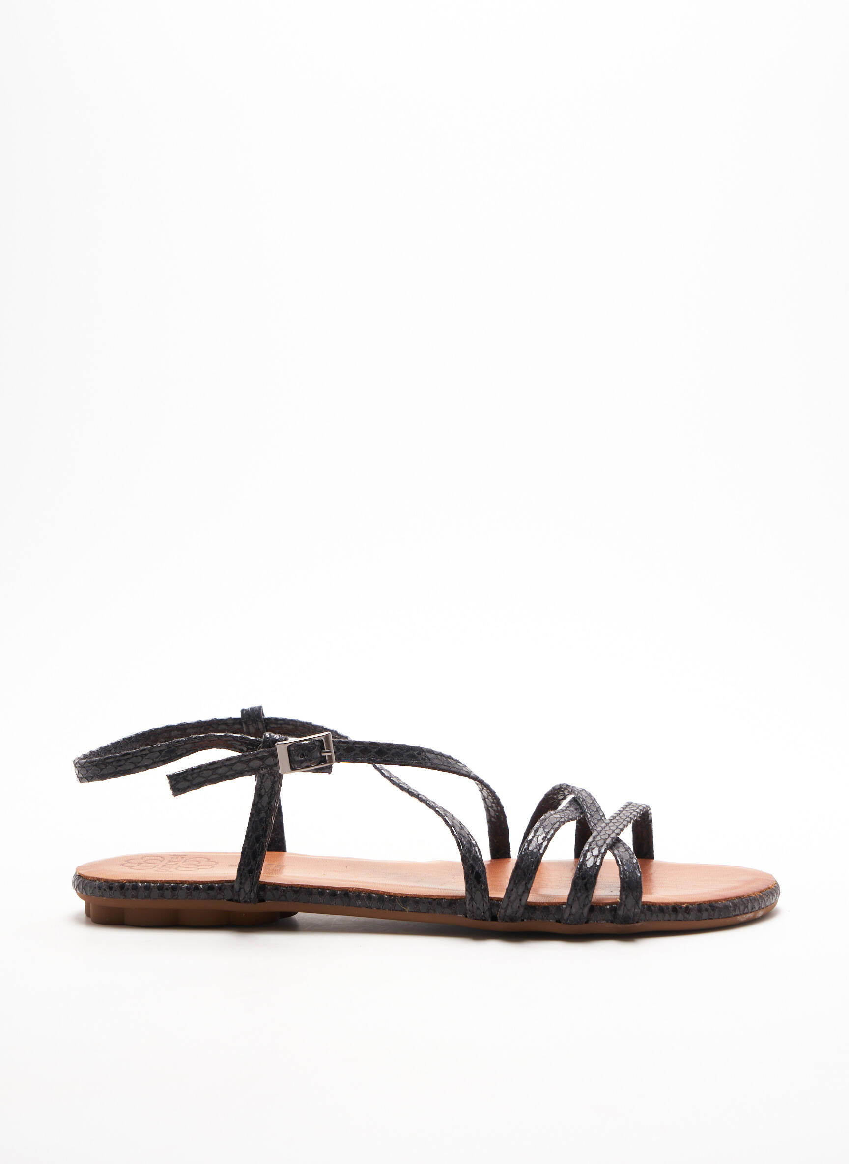 Porronet Sandales Nu Pieds Femme couleur noir