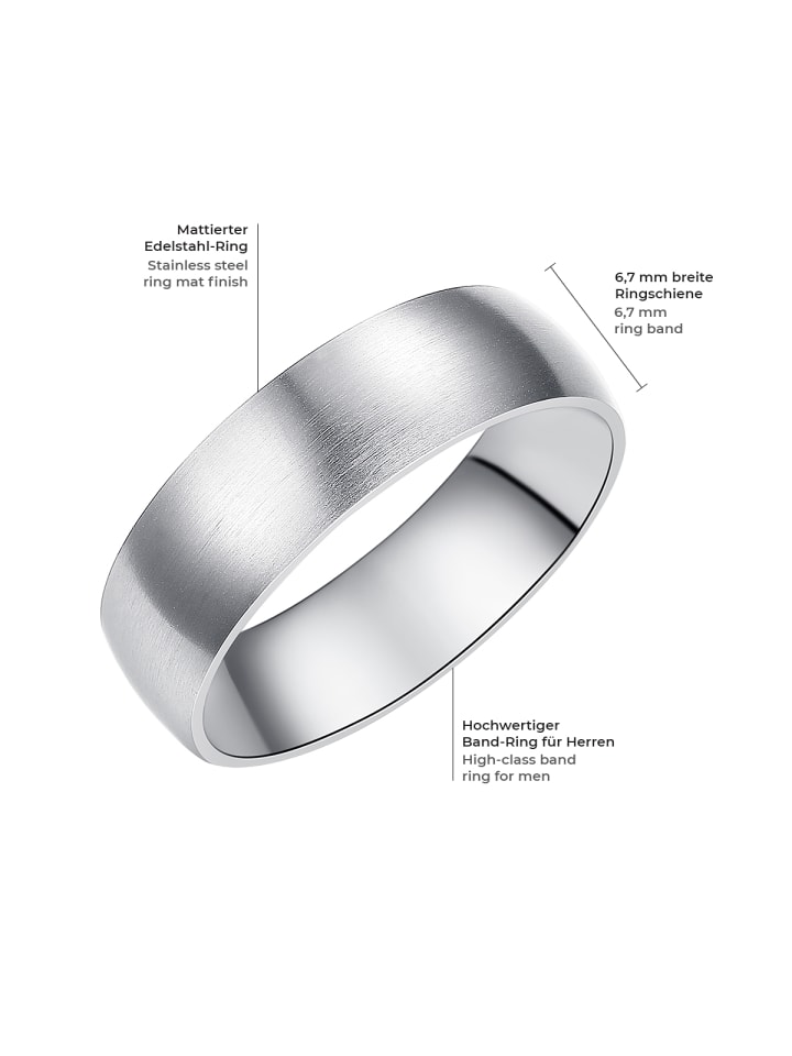 True Rebels Ring Edelstahl in silber günstig kaufen