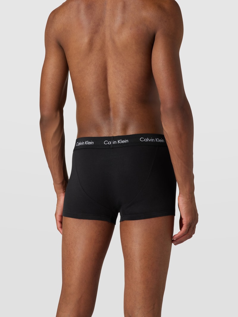 Trunks im 3er-Pack - kurzes Bein in blau