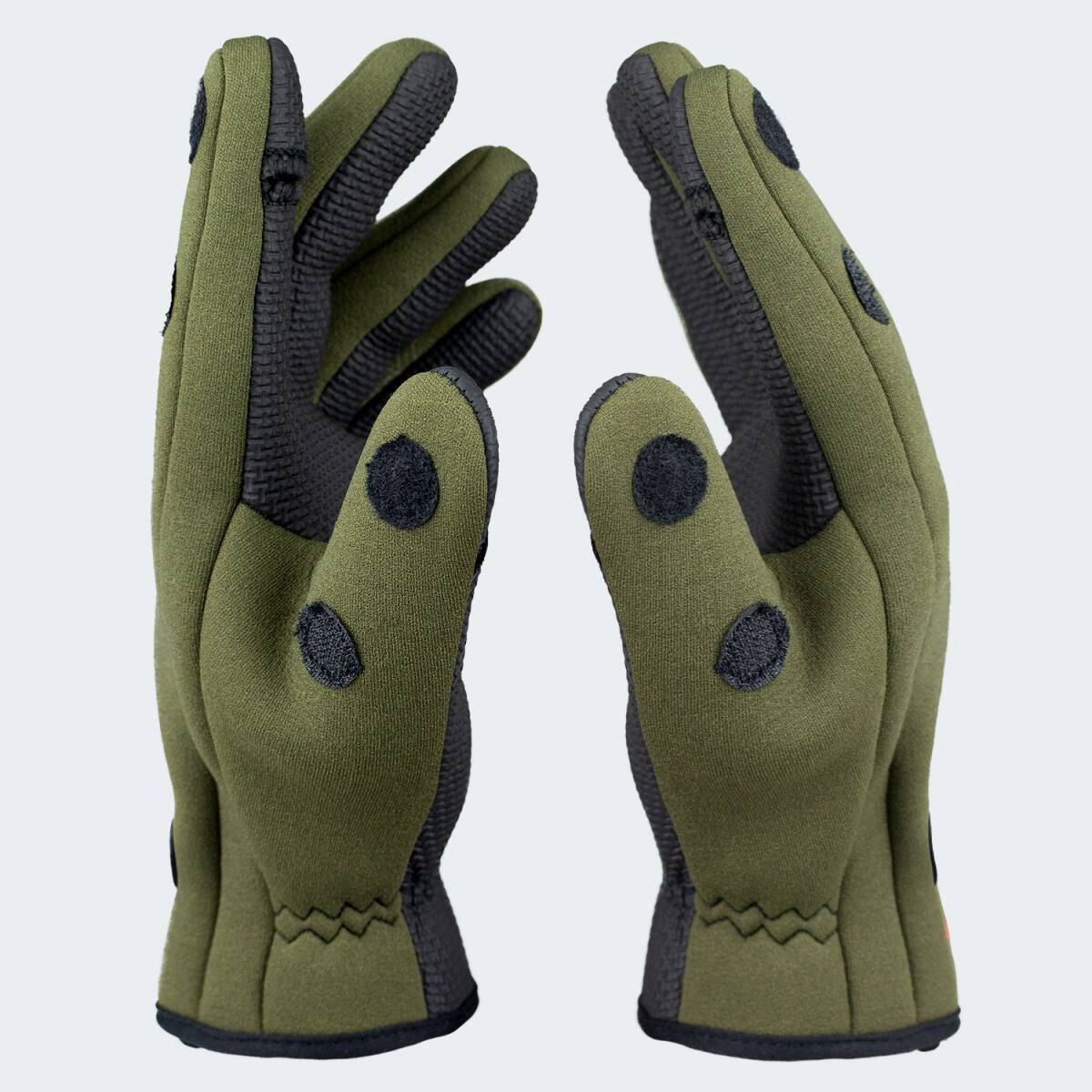 Arapaima Fishing Equipment Oliv Neopren Angelhandschuhe