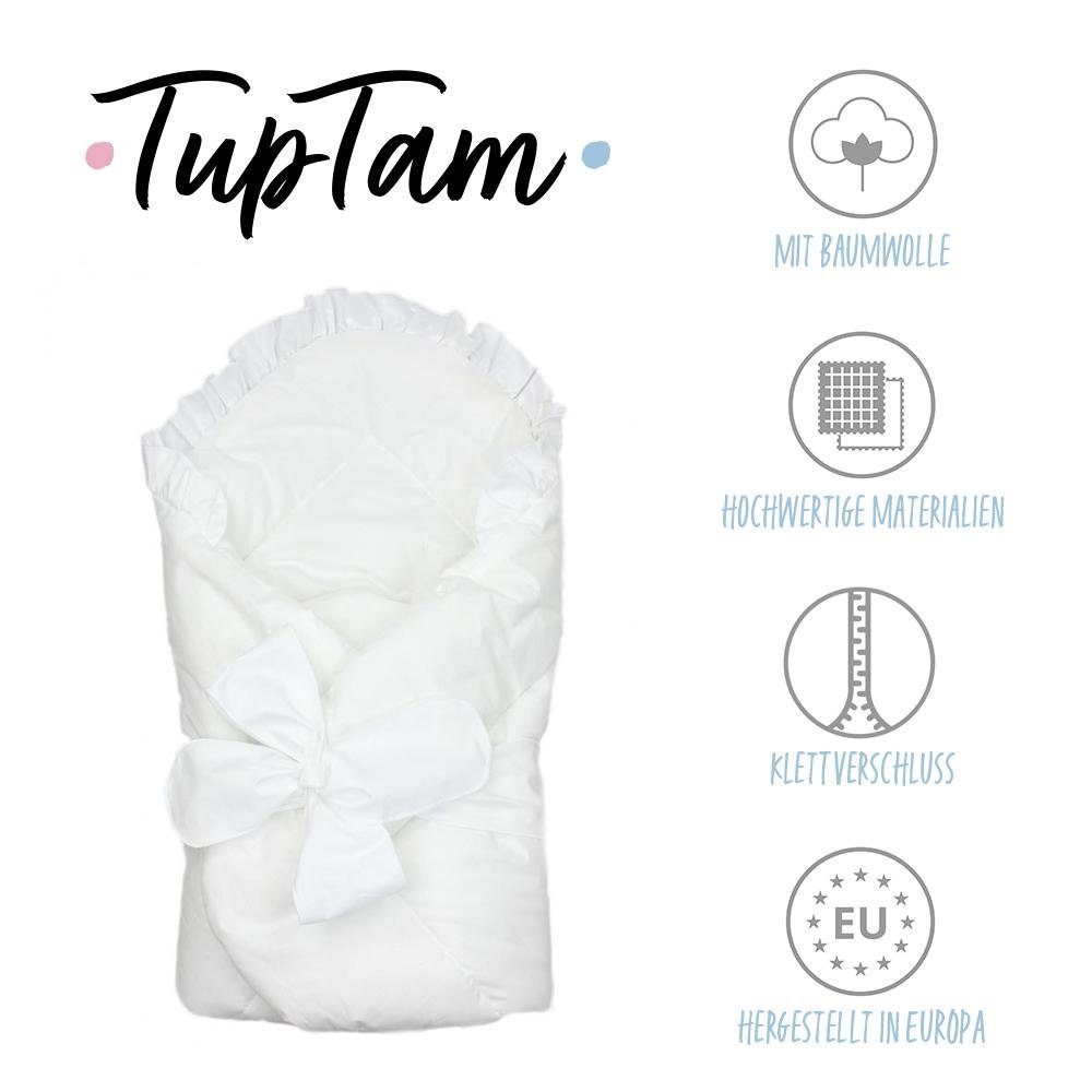 Einschlagdecke TupTam Unisex Baby Einschlagdecke mit Schleife, TupTam