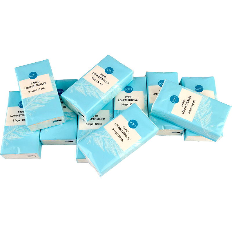 Soft Lommetørkle 10-pk soft