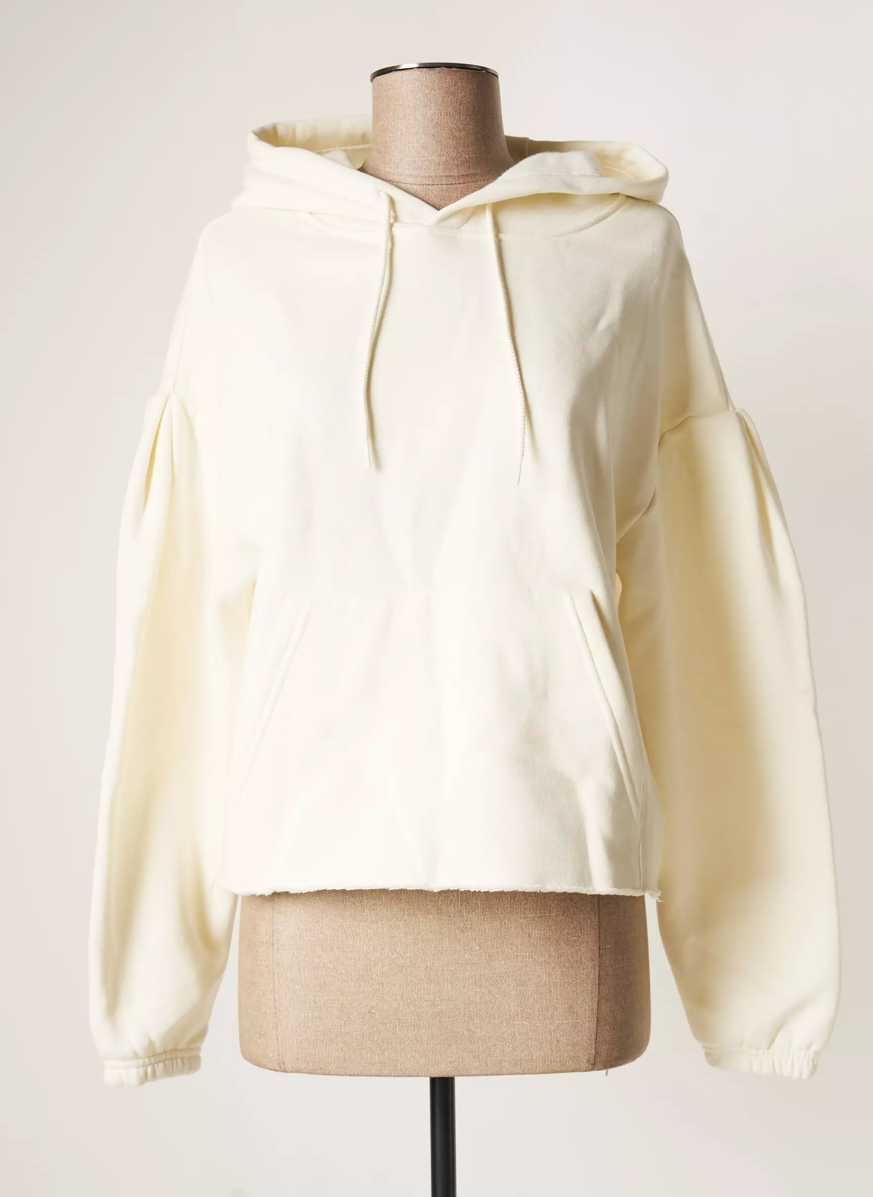 School Rag Sweat Capuche Femme couleur beige