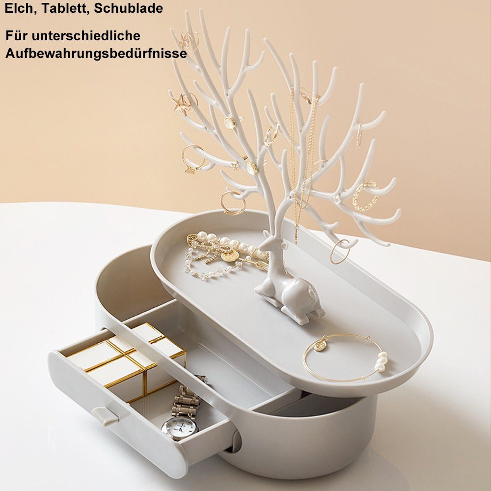 HomeHarbor Schmuckständer Geweih-Schmuckständer Baum Turm hängende Lagerung Stück (set, 1 St., wunderschönen), Schönes Erscheinungsbild