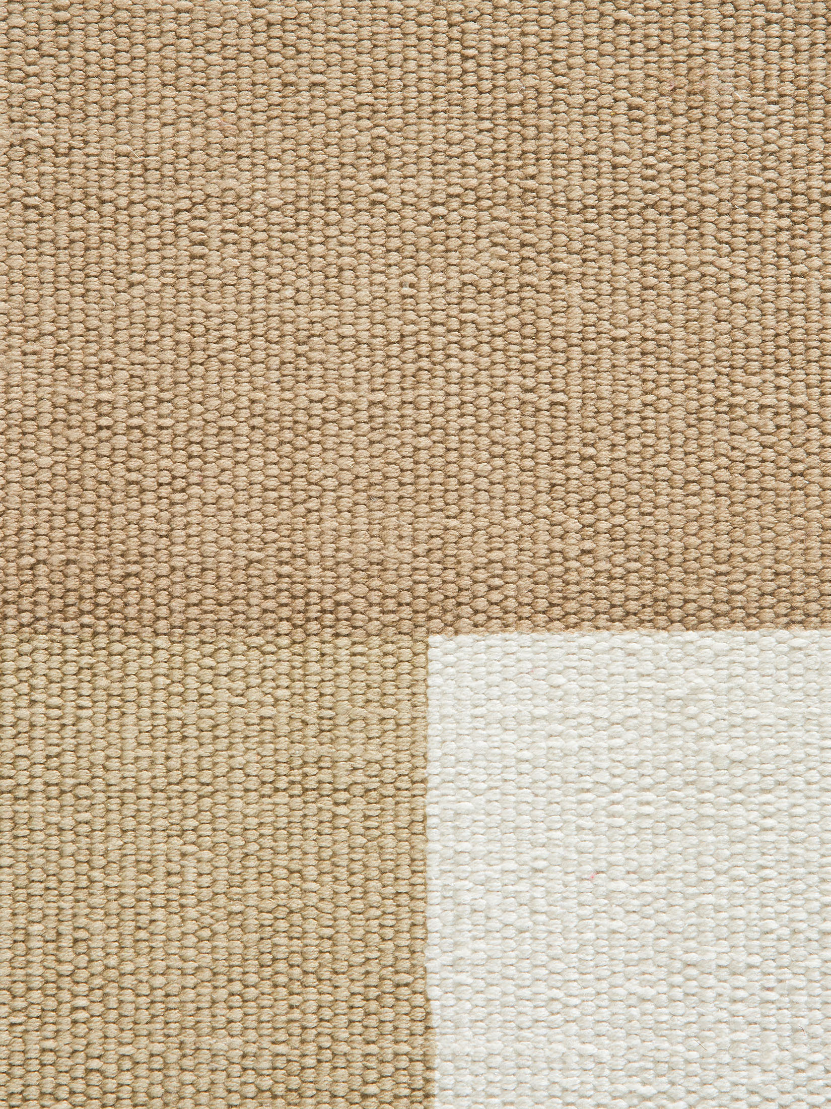 Listrup Flachgewebe-Teppich, Beige-Weiss