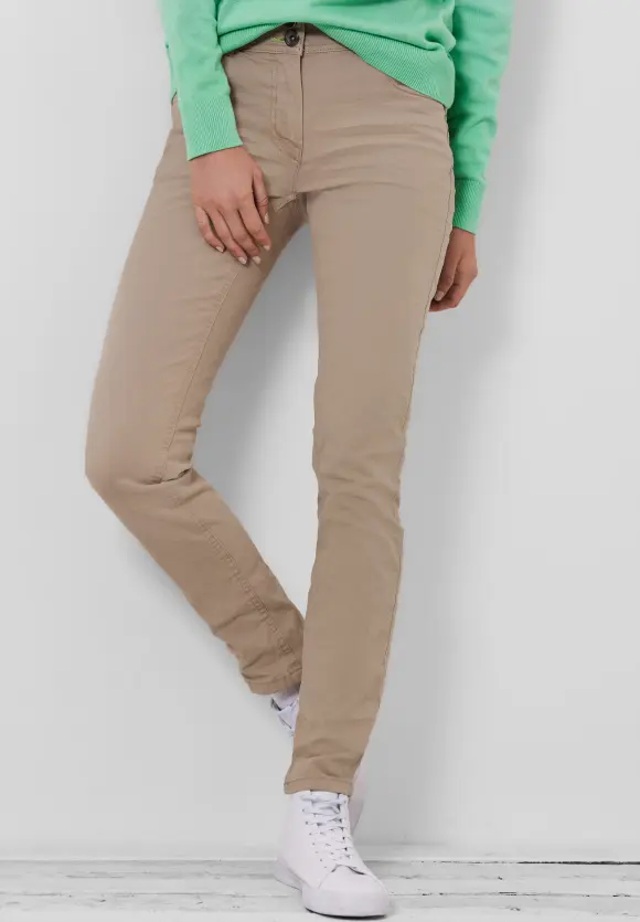 CECIL Slim Fit Hose in Unifarbe