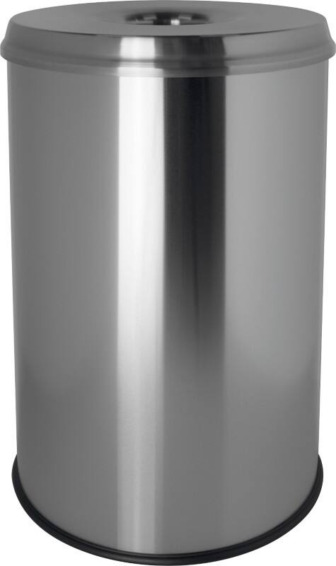 helit Sicherheitspapierkorb Edelstahl 32 cm x 50,5 cm