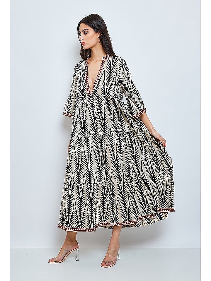 YYDS Kleid in Schwarz/ Beige günstig kaufen 40/42