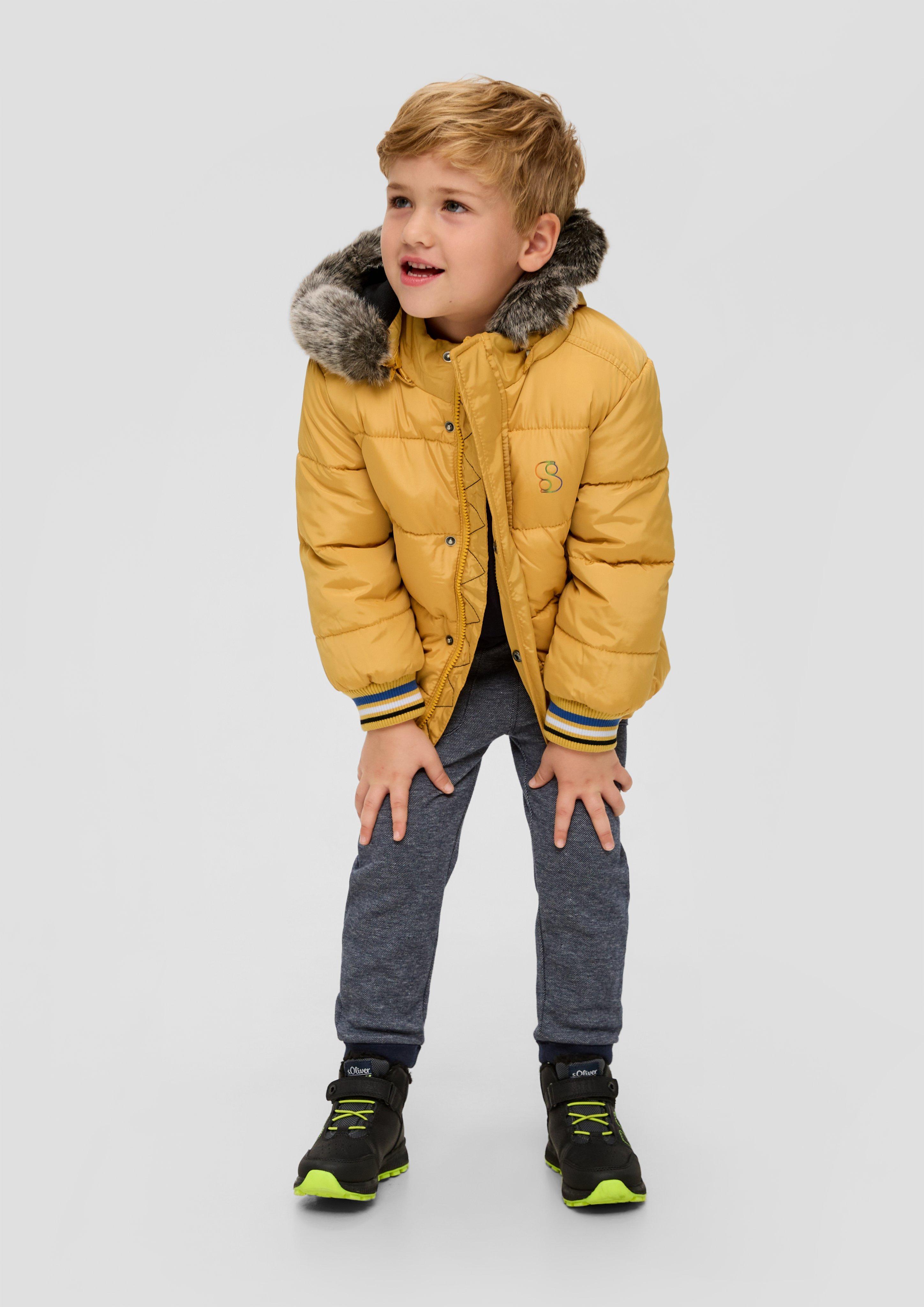 Steppjacke mit abnehmbarem Kunstfell  2132278-1730