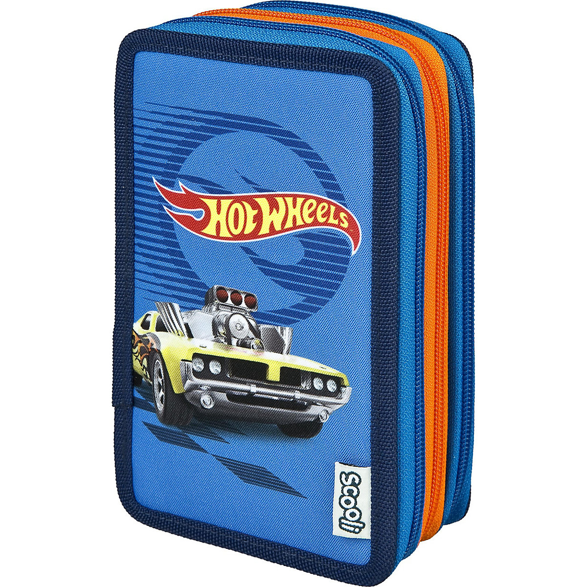 Triple-Federmäppchen Hot Wheels, befüllt, 30-tlg.