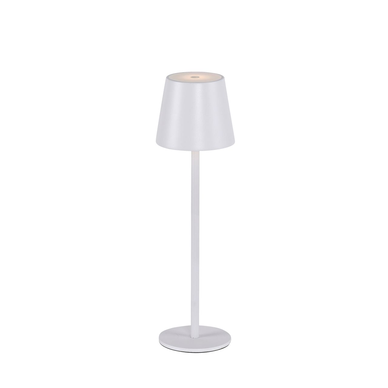 JUST LIGHT LED Tischleuchte, 1xLED-Board/2,50W/3000K, Akkuleuchte, IP54, Ladekabel, Weiss